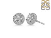 Crystal & White Topaz Stud Earring CST-RDE-1259.