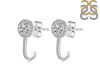 Crystal & White Topaz Stud Earring CST-RDE-1264.