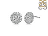 Crystal & White Topaz Stud Earring CST-RDE-1268.