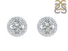 Crystal & White Topaz Stud Earring CST-RDE-984.