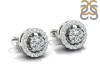 Crystal & White Topaz Stud Earring CST-RDE-984.