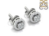 Crystal & White Topaz Stud Earring CST-RDE-984.