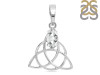 Crystal Triquetra Pendant CST-RDN-161.