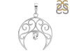 Crystal Crescent Moon Pendant CST-RDN-181-A.
