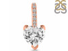 Crystal & White Topaz Pendant CST-RDP-819.