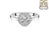 Crystal & White Topaz Ring CST-RDR-1768.