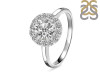 Crystal & White Topaz Ring CST-RDR-1768.