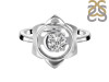 Crystal Chakra & Crescent Moon Ring CST-RDR-2140.