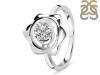 Crystal Chakra & Crescent Moon Ring CST-RDR-2140.