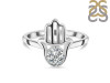 Crystal Hamsa Hand Ring CST-RDR-2163.