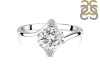 Crystal & White Topaz Ring CST-RDR-3264.