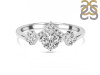 Crystal & White Topaz Ring CST-RDR-2296.