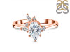 Crystal & White Topaz Ring CST-RDR-2398.