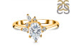 Crystal & White Topaz Ring CST-RDR-2398.