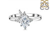 Crystal & White Topaz Ring CST-RDR-2398.