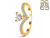 Crystal & White Topaz Ring CST-RDR-2749.