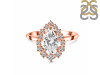 Crystal & White Topaz Ring CST-RDR-2770.