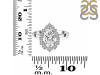 Crystal & White Topaz Ring CST-RDR-2770.