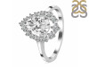 Crystal & White Topaz Ring CST-RDR-2770.