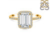 Crystal & White Topaz Ring CST-RDR-3071.