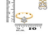 Crystal & White Topaz Ring CST-RDR-3140.
