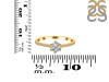 Crystal & White Topaz Ring CST-RDR-3143.