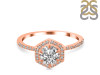Crystal & White Topaz Ring CST-RDR-3146.