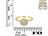 Crystal & White Topaz Ring CST-RDR-3146.