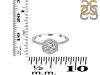 Crystal & White Topaz Ring CST-RDR-3146.