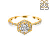 Crystal & White Topaz Ring CST-RDR-3146.