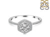 Crystal & White Topaz Ring CST-RDR-3146.