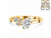 Crystal & White Topaz Ring CST-RDR-3153.