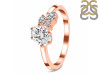 Crystal & White Topaz Ring CST-RDR-3153.