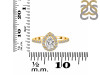 Crystal & White Topaz Ring CST-RDR-3161.