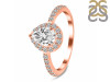 Crystal & White Topaz Ring CST-RDR-3161.