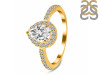 Crystal & White Topaz Ring CST-RDR-3161.