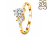 Crystal & White Topaz Ring CST-RDR-3199.