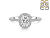 Crystal & White Topaz Ring CST-RDR-3263.
