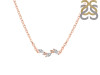 Crystal & White Topaz Necklace CST-RDN-460.