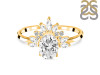Crystal & White Topaz Ring CST-RR-405.