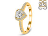 Crystal & White Topaz Ring CST-RR-423.