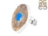 Cavansite Adjustable Ring-ADJ-R CVS-2-55