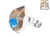 Cavansite Adjustable Ring-ADJ-R CVS-2-84