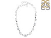 Dendritic Agate/Black Tourmaline Necklace-NJ DDA-12-10