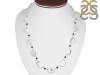 Dendritic Agate/Black Tourmaline Necklace-NJ DDA-12-10