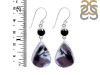 Dendritic Agate/Black Spinel Earring-2E DDA-3-32