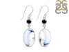 Dendritic Agate/Black Spinel Earring-2E DDA-3-39