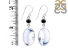 Dendritic Agate/Black Spinel Earring-2E DDA-3-39