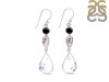 Dendritic Agate/Black Spinel/Herkimer Diamond Earring-2E DDA-3-41