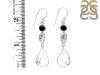 Dendritic Agate/Black Spinel/Herkimer Diamond Earring-2E DDA-3-41
